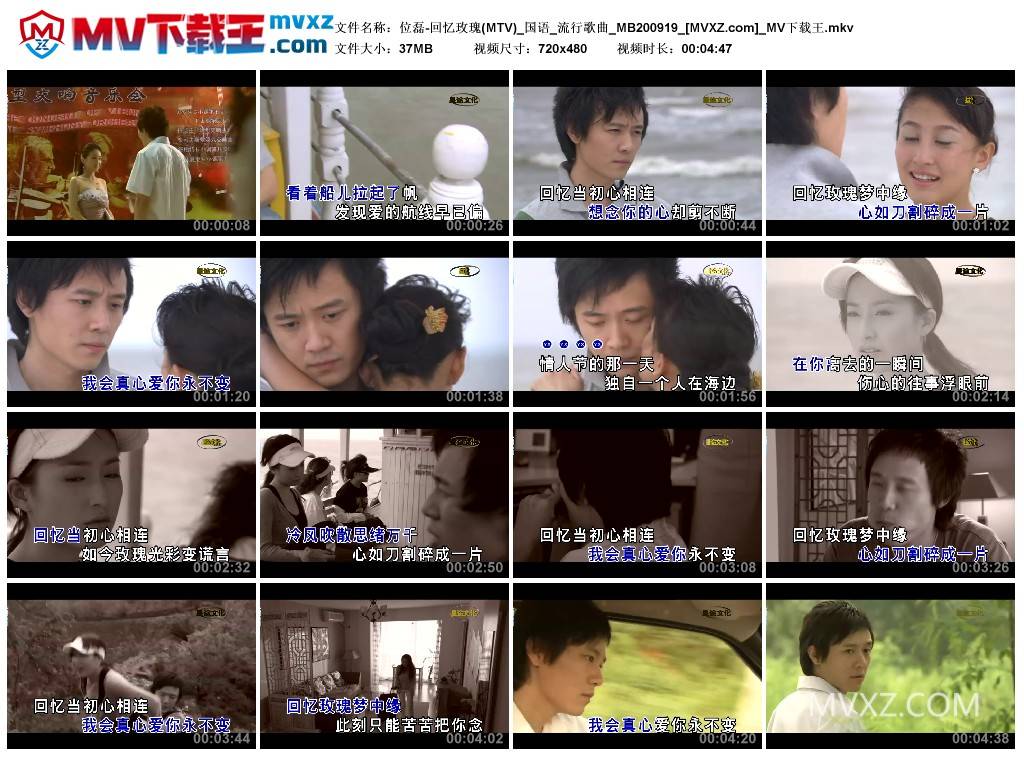 位磊-回忆玫瑰(MTV)_国语_流行歌曲_MB200919